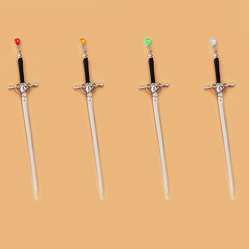 Sword, Chinese hairpin, metal pendant drop-shaped, hairgrip, Hanfu, hair accessory, Chinese style, simple and elegant design