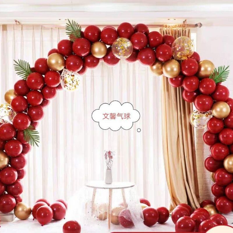 Wedding Balloon Arch Decoration Layout Wedding Entrance Rural Gate Opening Event Scene Shop