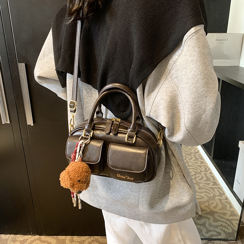 Retro Damen Umhängetasche Korean Style Handtasche Kissen Tasche_voghion.com