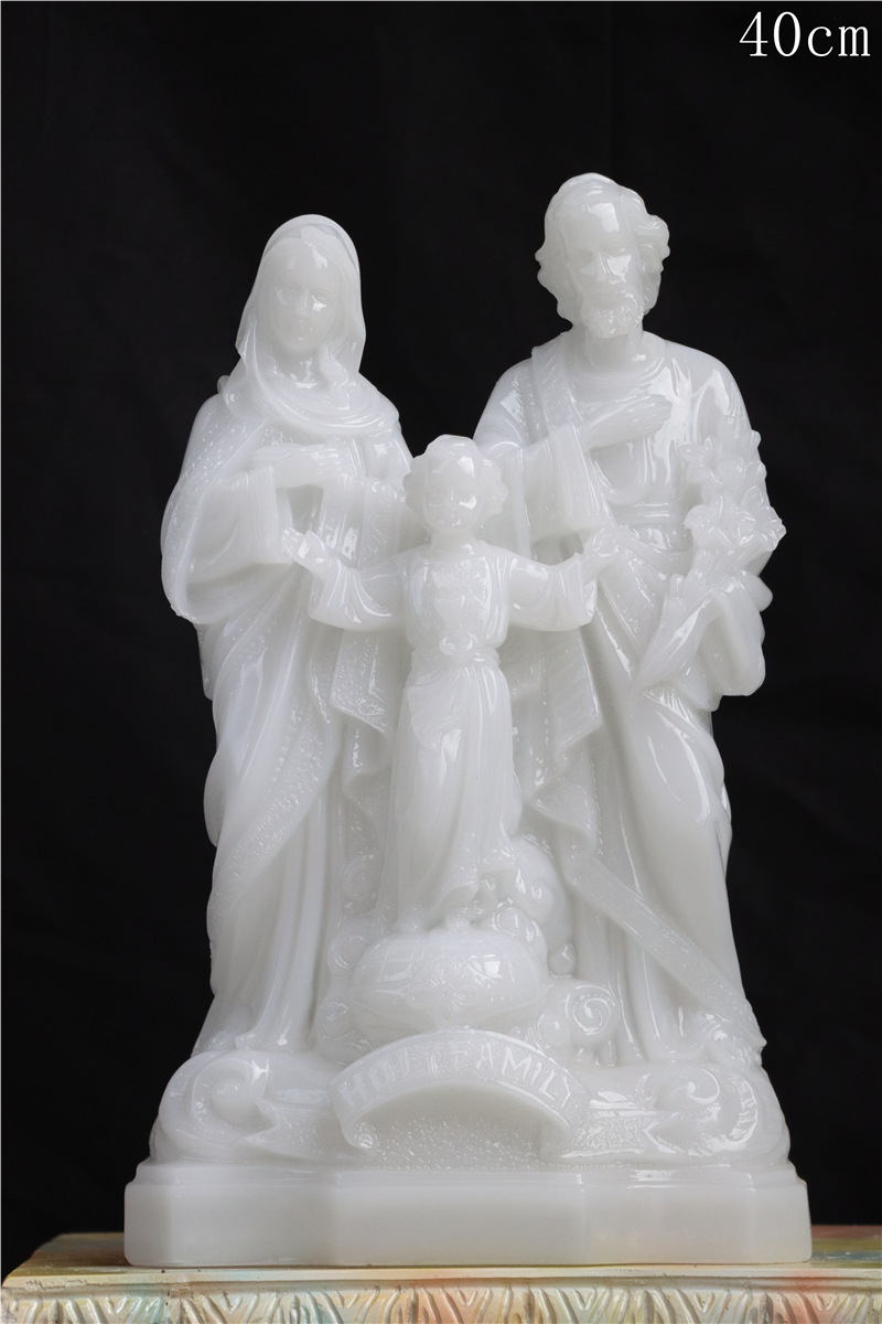 40cm Sagrada Familia tres estatuas de la iglesia regalos minimalistas como la casa sala de estar ornamentos de resina artesanía