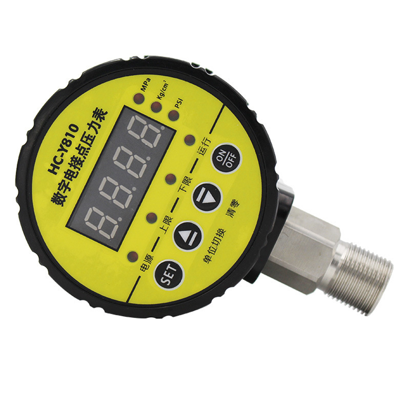 HC-Y810 contactos eléctricos digitales medidor de presión medidor de vacío pantalla digital interruptor controlador de presión inteligente instrumento de Hongchang Z