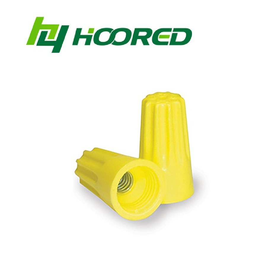 绝缘螺旋压线帽SP4黄色2*12号线  防火阻燃接线帽闭端端子 UL/CE