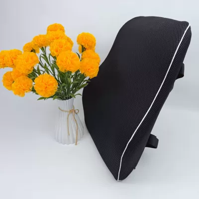 Memory Foam Lumbar Support Lumbar | Waist support - ordinary-style-mesh-black-double-straps-high-waist-45x38x10cm