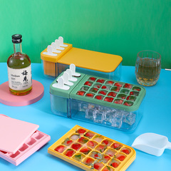 Ice cube tray, homemade ice mold, DIY frozen ice tool, household internet-famous creative ice cube mold, ice box with lid, ice pack set