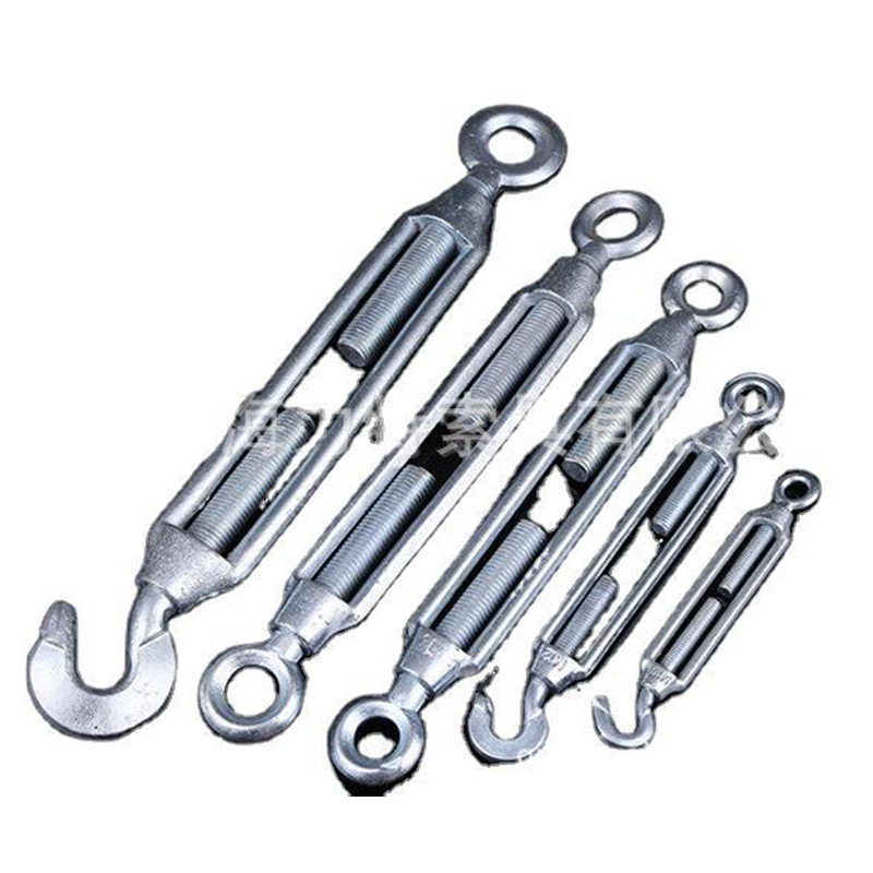 花兰螺丝 m5-m36国标拉紧紧绳器 玛钢开体花篮螺丝钢丝绳拉紧器