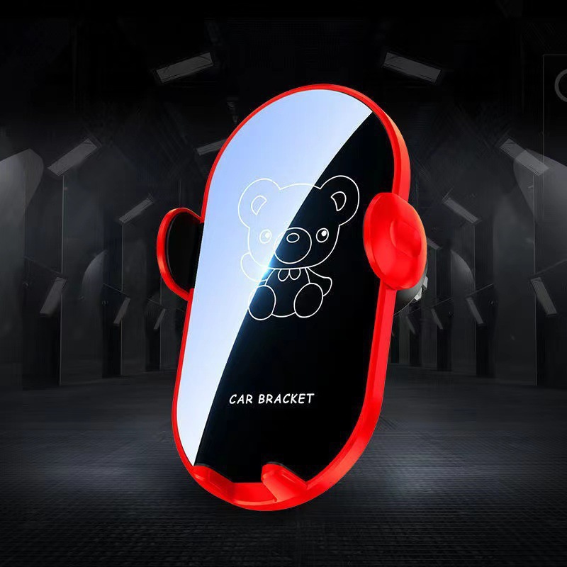 跨境爆卖车载手机支架可爱卡通多功能出风口支撑手机固定导航专用