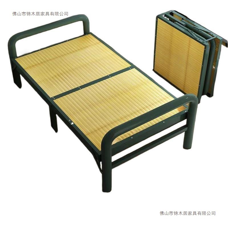 家用单人双人午休午睡竹床竹子实木板式硬板床简易加固凉床折叠床|undefined