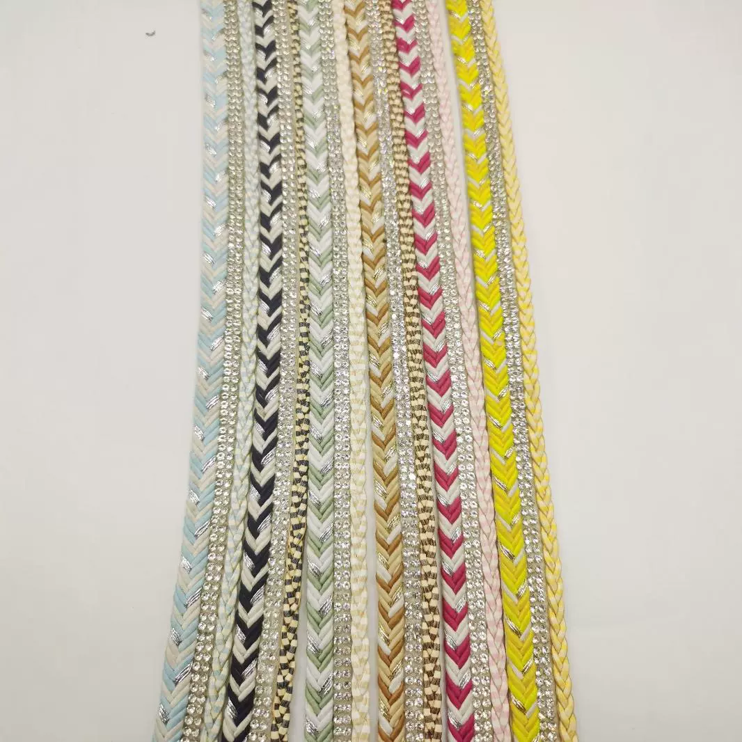 Тканая лента ручной работы, тканая механическая тканая лента, луковая линия ПУ с дрель может быть плетен, верхняя тканая