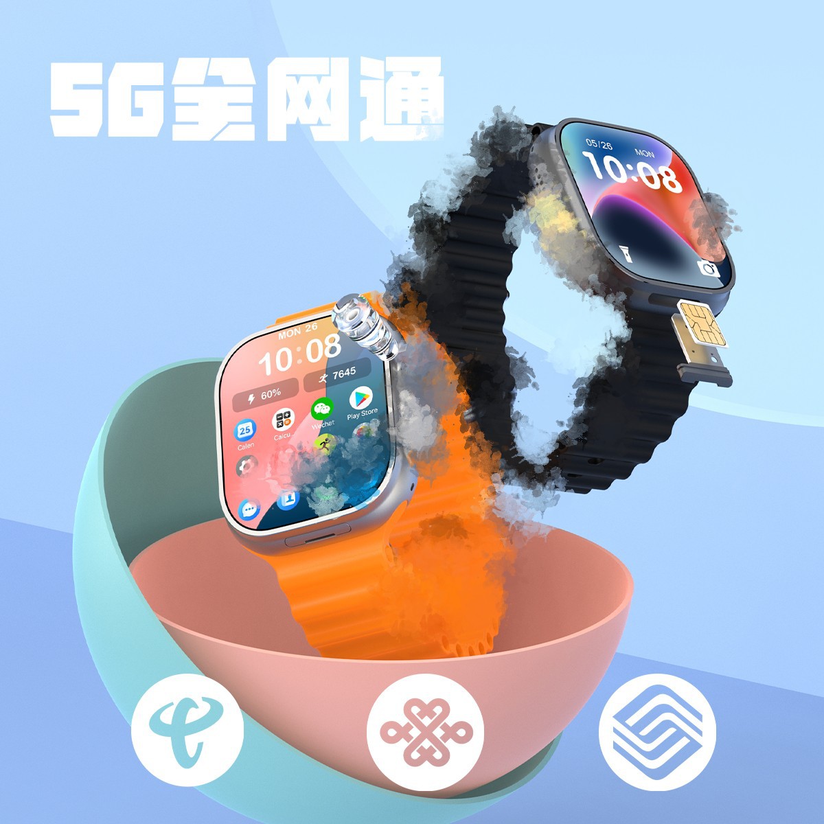 Superw527 New Model Cd12max Smartwatch With Card Slot, Hd Camera,...