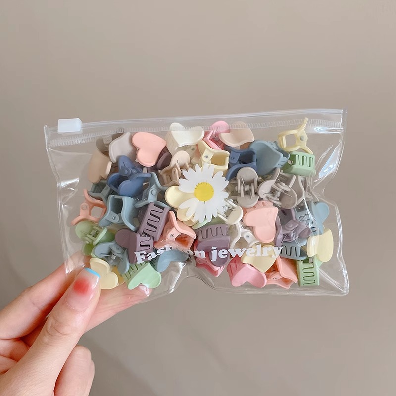 Color simple enlatado pequeño clip de cabello frontal de la princesa clip de cabello roto clip de cabello adorable toque de cabello