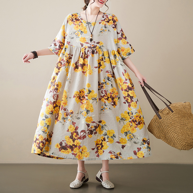 花柄 夏  F 大きいサイズ ワンピース 花柄 夏  F 大きいサイズ ワンピース