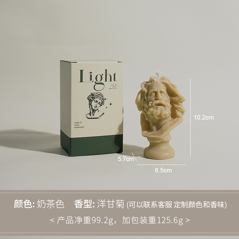 David modelado personajes perfumes decoración adornos hechos a mano atmósfera sensación vela vela vela de banano transfronteriza vela personalizada