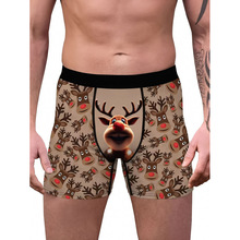 Q 49674 Christmas printed men's briefs ʥ��ӡ����ʿ�ڿ�