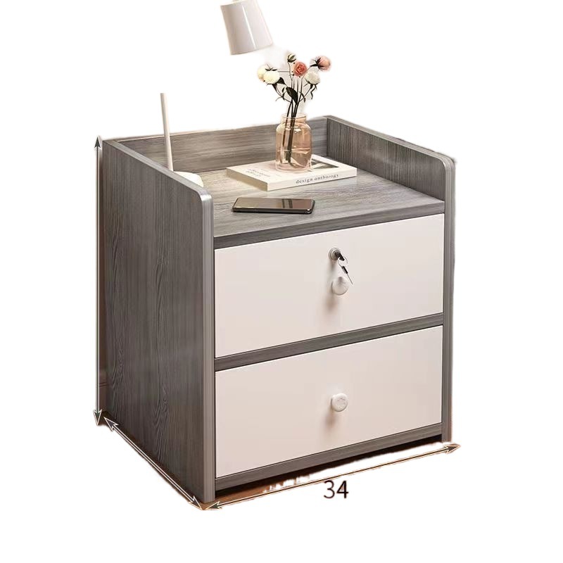 Mesita de noche dormitorio hogar almacenamiento simple y simple con cerradura armario de almacenamiento pequeño estante dormitorio mini armario al por mayor
