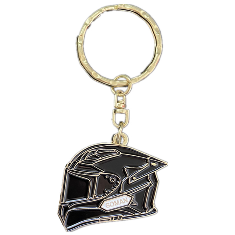 Motuoche – SOMAN Keychain Auto Parts and Accessories - keychain-black-helmet-shape