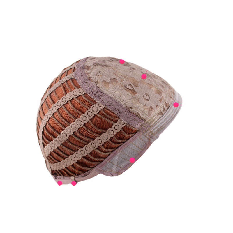 Perruque synthétique fibre chimique point central frange tempérament moelleux perruque femme doré cheveux longs bouclés_voghion.com