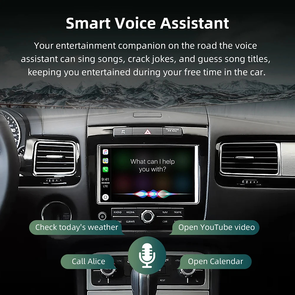 Suitable for Volkswagen Touareg/Golf7 Tiguan Touron Mib/Mib2 Wireless Carplay Android Auto