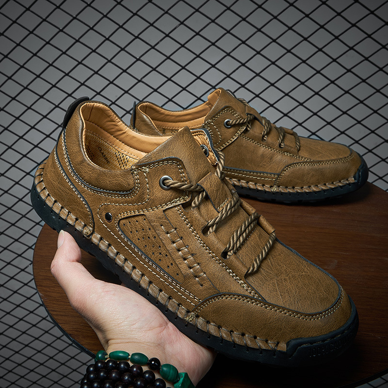 Comercio exterior zapatos de hombre al aire libre zapatos de herramientas de base blanda zapatos deportivos casuales zapatos transpirables de moda de tamaño grande para hombres un pedaleón