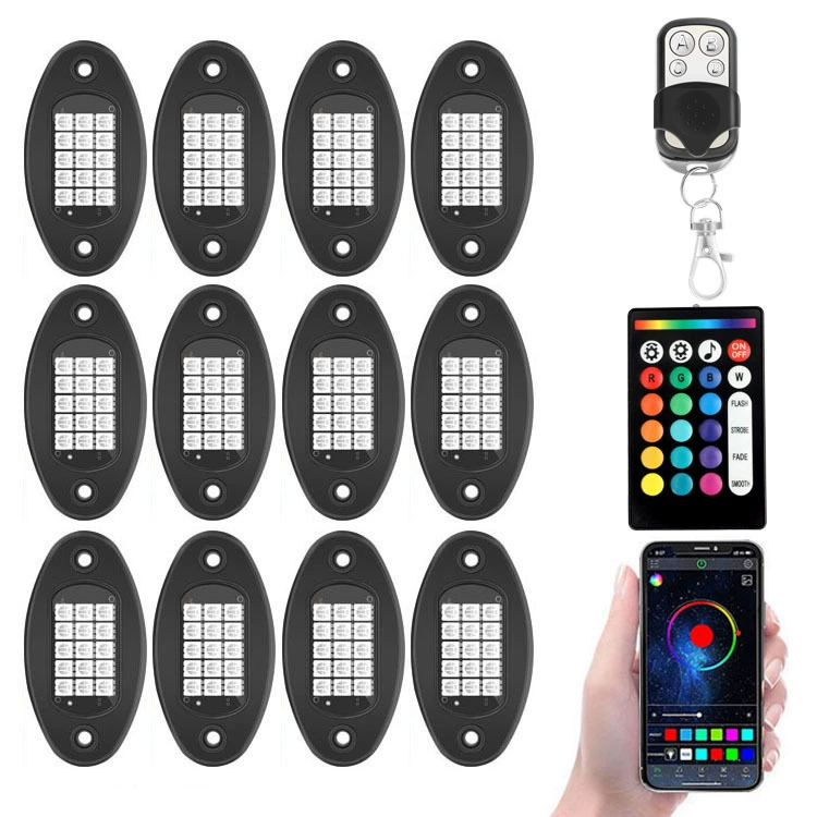 Один-четыре Bluetooth APP 15LED красочный свет корпуса от одного до шести RGB атмосферный свет двойной пульт дистанционного управления от одного до восьми внедорожник