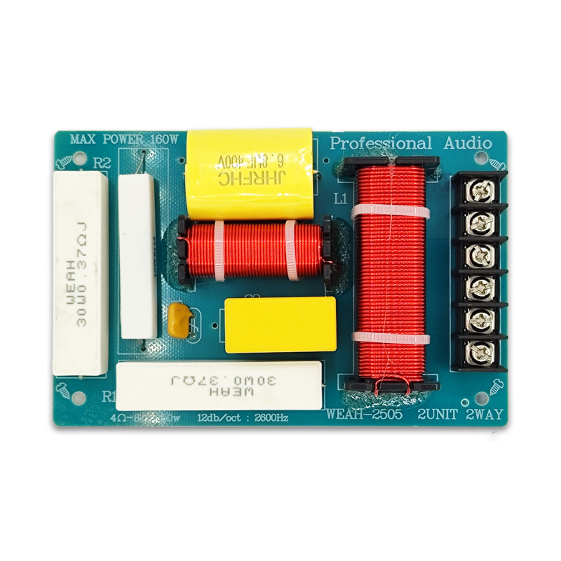 Divisor de frecuencia alta y baja de dos vías HiFi altavoz de alta fidelidad Modificación de actualización Crossover Soldadura Libre de audio Split