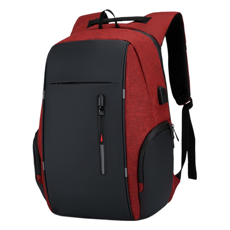 Commuter Backpack Business Leisure Short-distance Business Travel Computer Backpack Men's Large Capacity Water-repellent USB Port Backpack