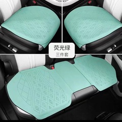 汽車坐墊翻毛皮科技布四季通用單片三件套夏季透氣納帕皮汽車座墊