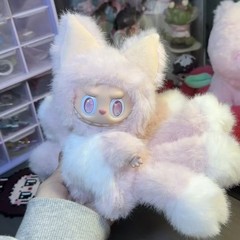 九尾のキツネラブブトレンディブラインドボックス Zimomo ぬいぐるみビニールフェイスマカロン祖国高品質ハイバージョン