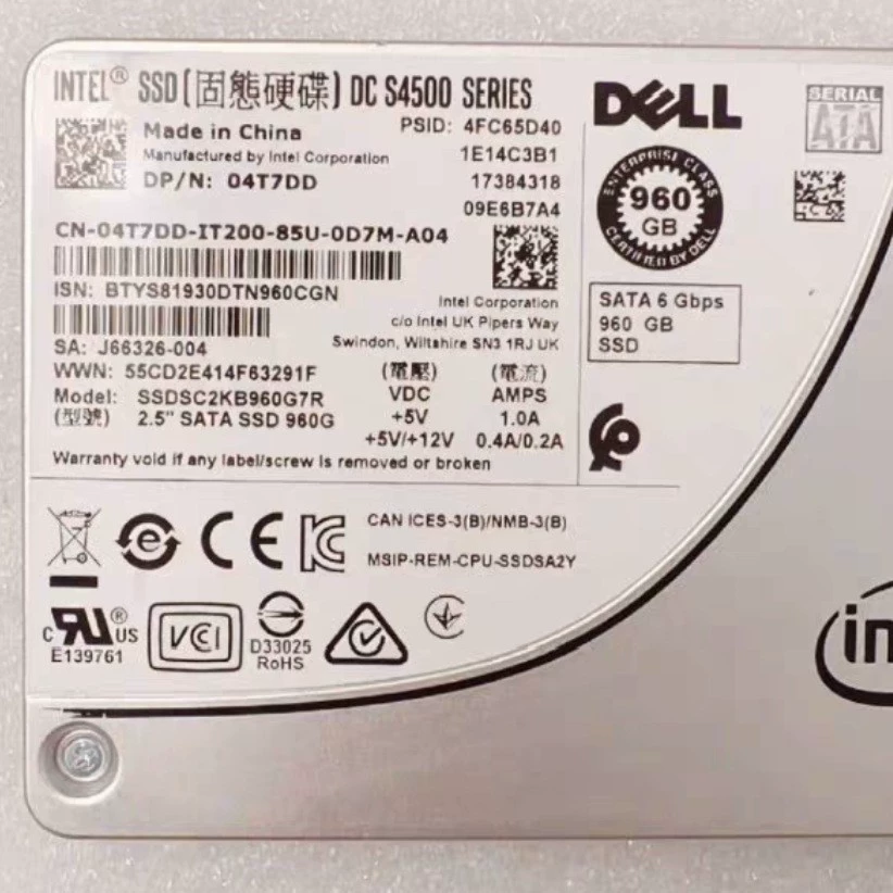 S4510 твердотельный накопитель 960ГБ