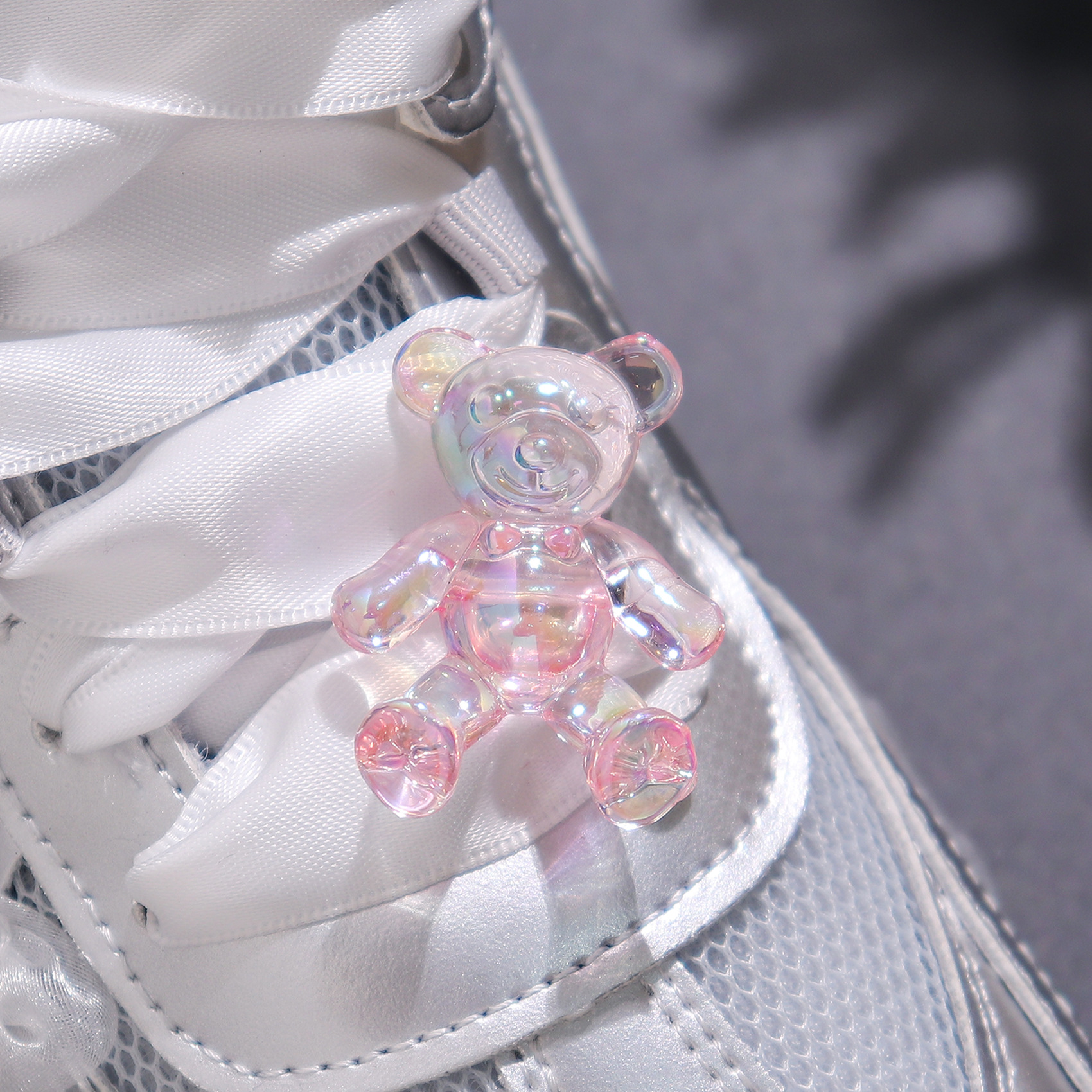 Coreano oso de cristal flor accesorios superiores zapatos de alto nivel de flores de formación zapatos DIY botones superiores