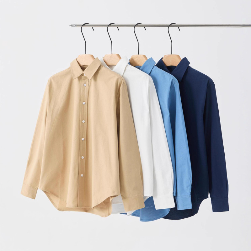 High-End Old Money Style Women's Pure Cotton Shirt 2026 Spring New Loose Casual Classic Versatile Turn-Down Collar Shirt Jacket