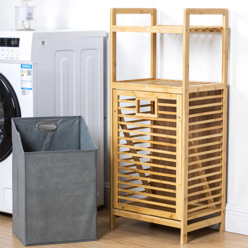 Dirty Clothes Storage Basket Bathroom Bamboo Cloth Dirty Clothes Basket Folding Dirty Clothes Basket Household Clothes Storage Basket Factory Straight