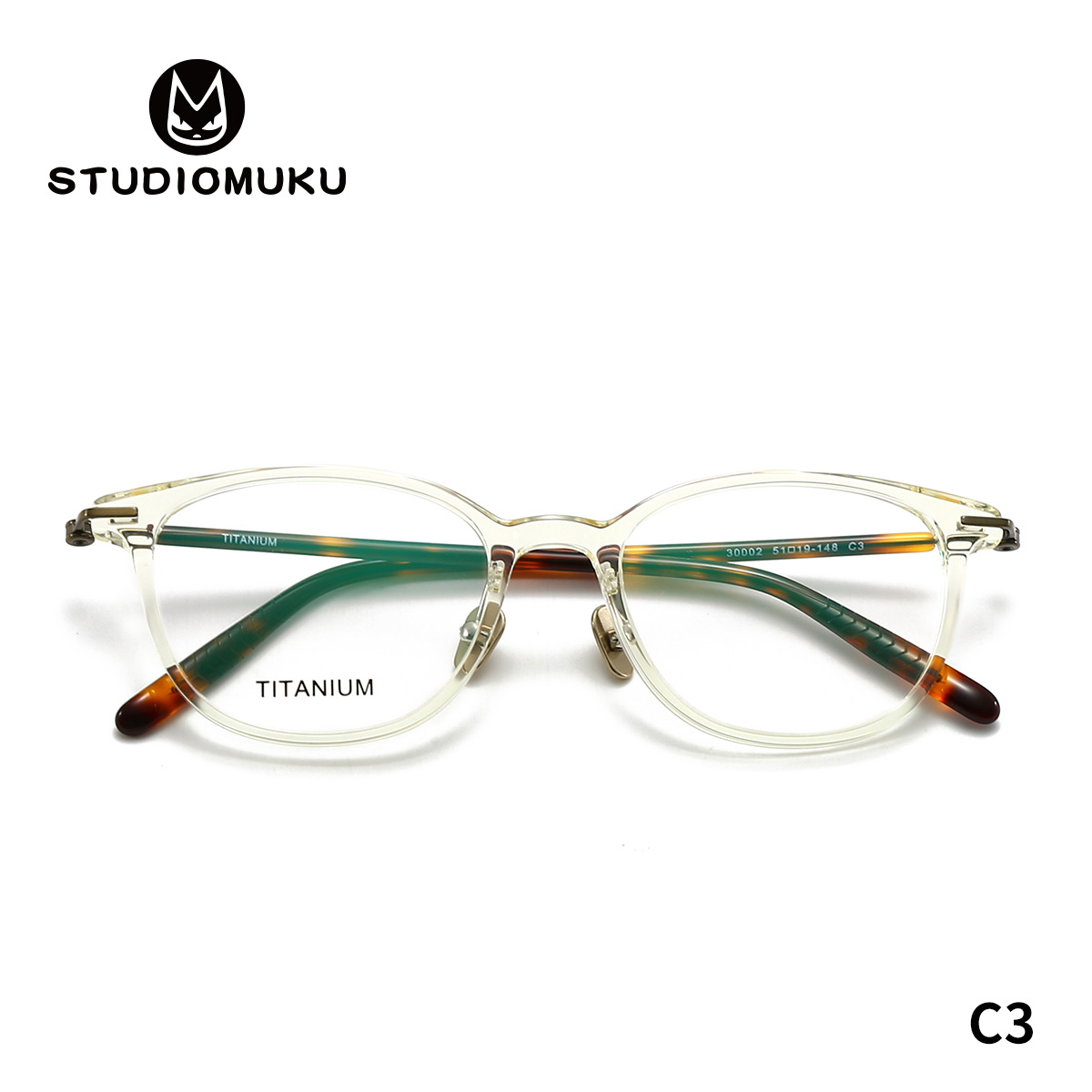 STUDIOMUKU gafas de madera fresca en la búsqueda de la perfección para saber tener un marco de gafas de placa de titanio puro marco de gafas