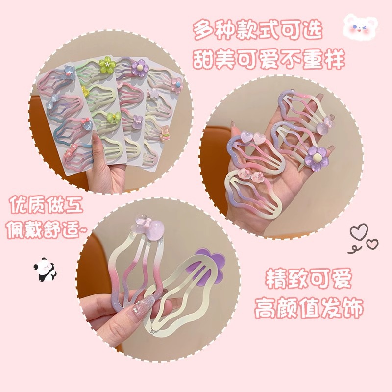 Niños de color jalea nubes lindas niñas bebés cabeza de cabello rotos broche de cabello rotos broche de cabello