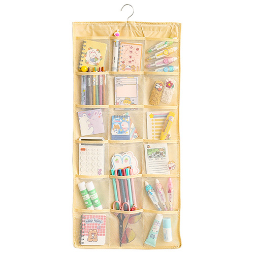 Fabric wall-mounted storage bag student dormitory wall door behind large-capacity wall-mounted artifact cloth bag storage pocket