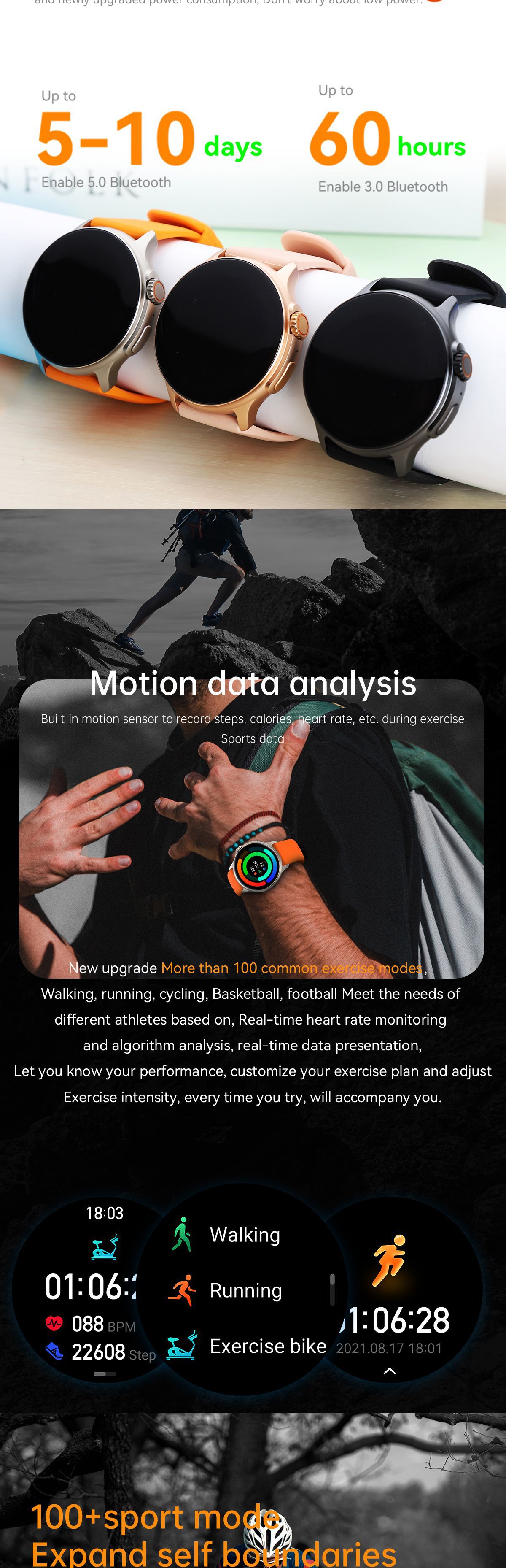 Smart Watch K58 1.43 inch Screen Ultra Series Bluetooth Call_voghion.com