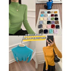 妮Bonnet-高领弹力打底衫针织衫（4.9绵）N19-256602-1