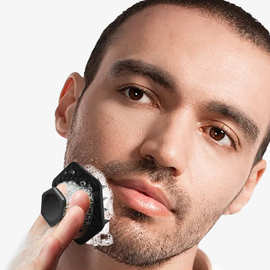 跨境亚马逊硅胶清洁毛孔洁面仪胡须按摩刷 去角质浴刷搓澡沐浴刷