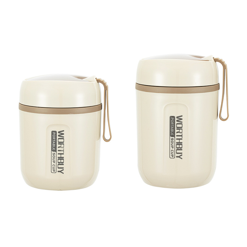 304 taza de desayuno de acero inoxidable estudiante de alta apariencia taza de sopa aislada taza de leche para niños lonchera portátil olla de sopa taza