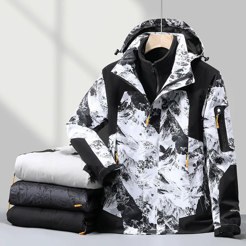 Куртка три-в-одном Roburg для мужчин и женщин, альпинистский костюм больших размеров, теплая куртка-тройка на флисовой подкладке