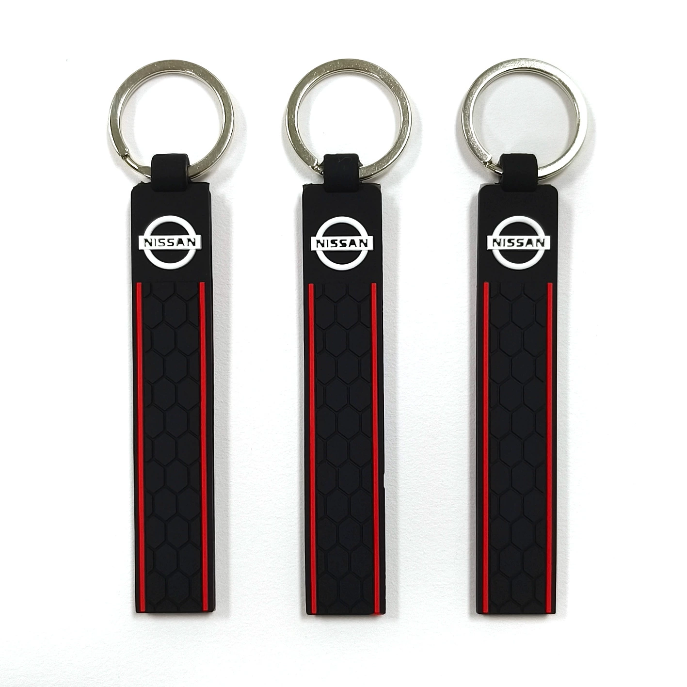 Подходит для Nissan футбольный узор, силиконовый брелок NISSAN, подвесной силиконовый брелок на талии с сотовым узором, кулон