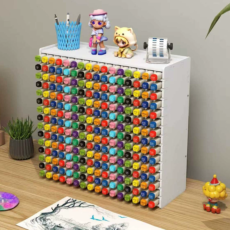 Креативный симпатичный настольный органайзер для хранения канцелярских принадлежностей с наклонным отделением, большой вместимости, для маркеров и других детских принадлежностей (для трансграничной торговли)