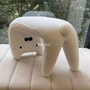 1 cat shoe stool animal net red lamb wool stool makeup stool dressing stool entrance stool entrance sofa