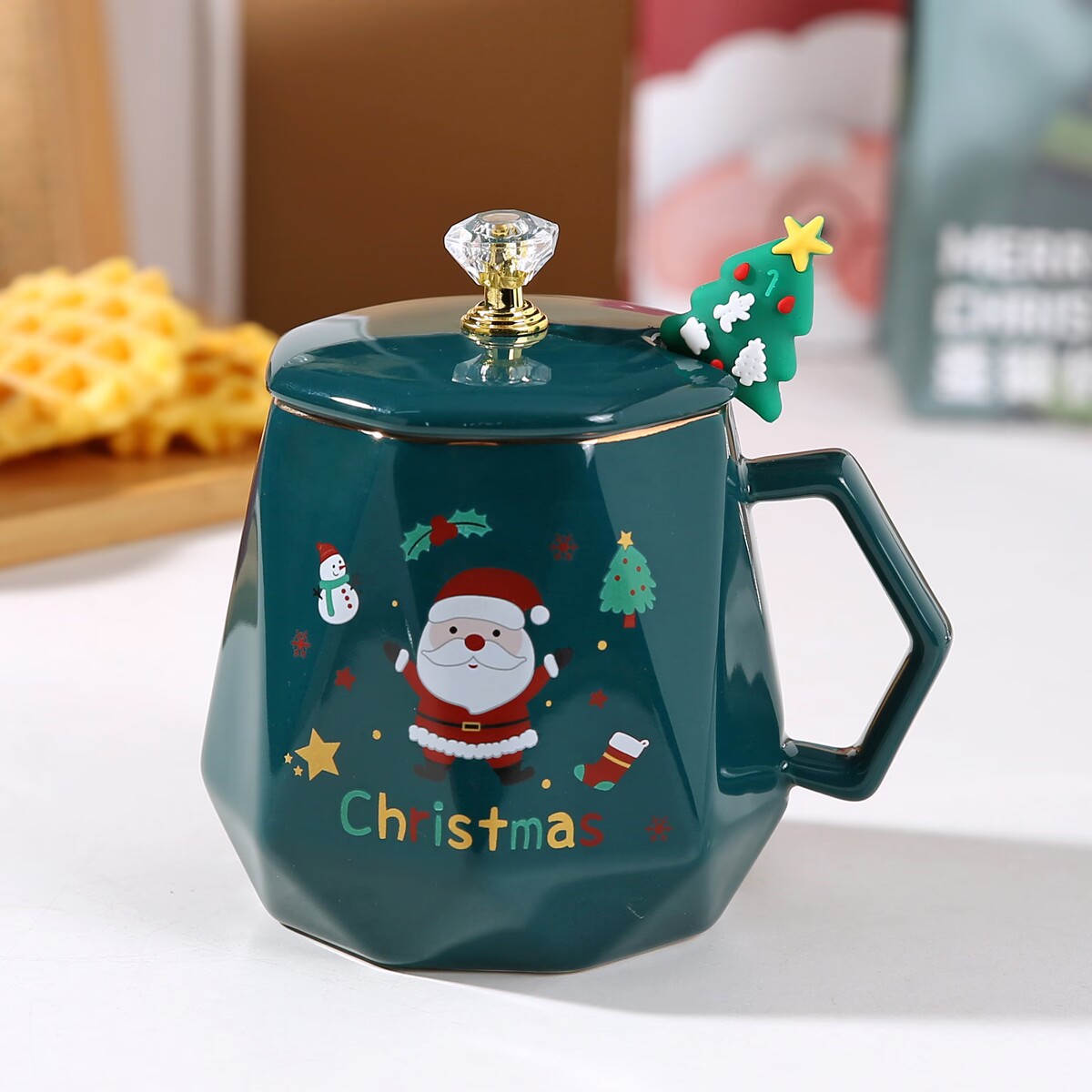 Santa Claus Cup Caps Green