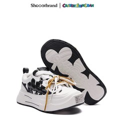 XSHOOTBRAND蜡笔小新联名款帆布鞋厚底休闲板鞋百搭小脏鞋男女