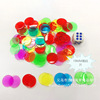 Transparent plastic chip game currency transparent color chip chip 19mm Binguo game accessories chip bingo