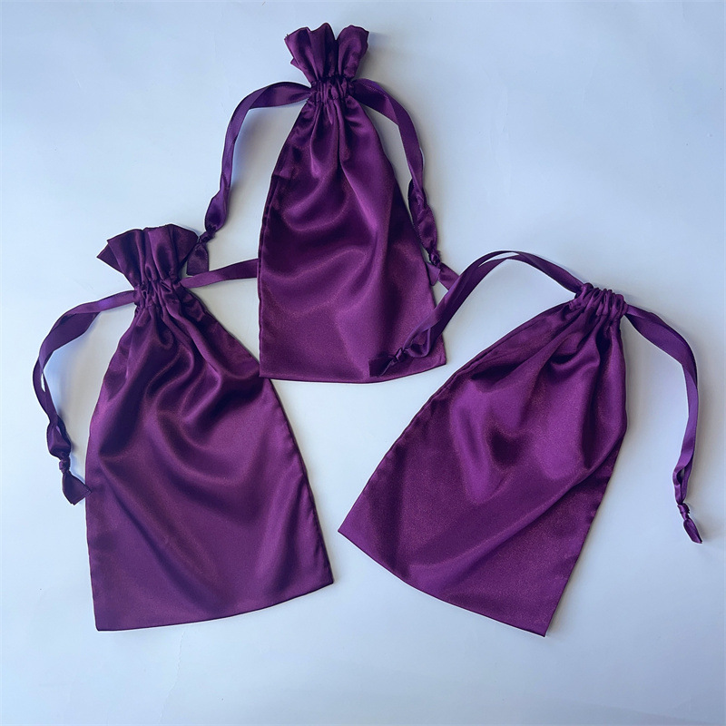 goods in stock Satin Bundle pocket silk Jewellery Jewelry Drawstring bag Silk like Satin Storage Cloth bag Drawstring bag