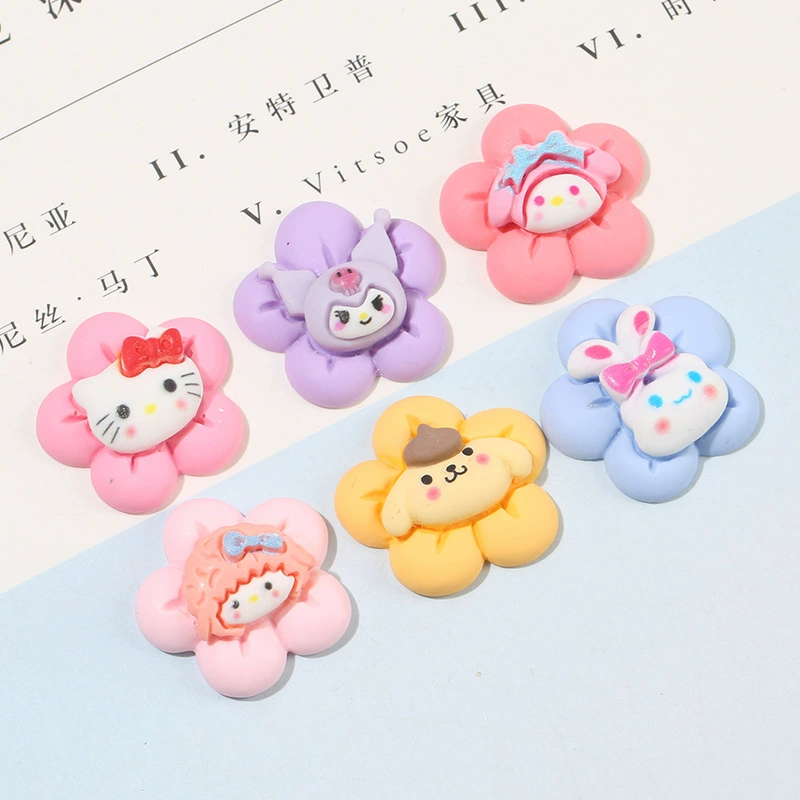 Cute children's hair accessory with bow, shoes, materials set, flowered, handmade