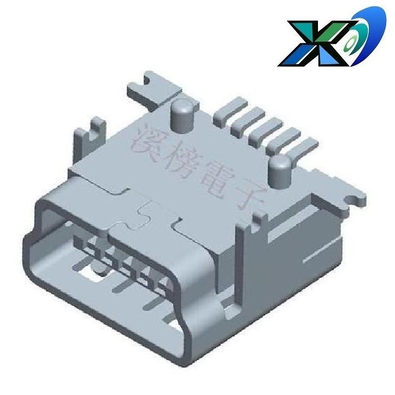 USB插座前脚DIP后脚SMT USB母座前脚插件后脚图片  USB插孔前插后