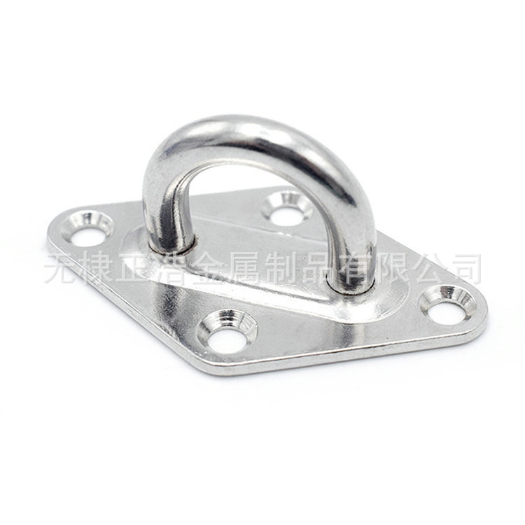 不锈钢菱形门扣 厂家批发304船用配件四方遮阳帆固定配件菱形眼板