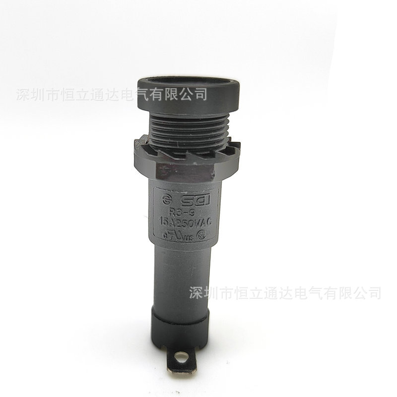 新进R3-9保险丝座5*20一字型保险管座10A/250V保险盒 FUSE UL认
